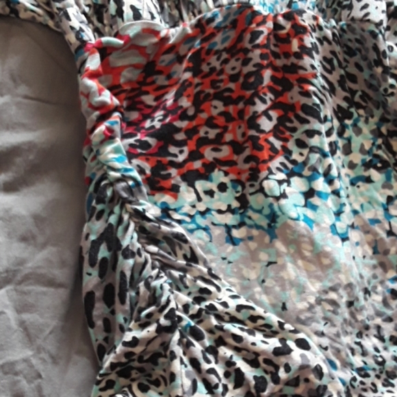 Y2k multi-colored leopard printed top - Picture 4 of 5